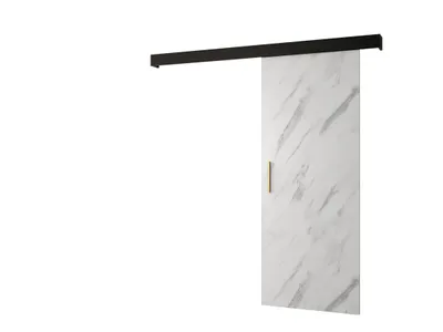 Obrázok produktu pre MOB, Posuvné dvere - 90 cm - Sharlene I (mramor biely + čierna matná + zlatá)