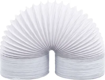 Obrázok produktu pre Ventilačná hadica PVC 6 m 15 cm Ø biela – flexibilná pre sušičku, klimatizáciu, digestor a vetranie
