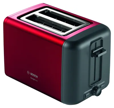 Produktbild von Bosch TAT3P424DE, 2 Scheibe(n), Schwarz, Rot, CE, VDE, 970 W, 220 - 240 V, 50 - 60 Hz