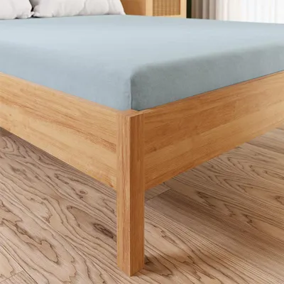 Produktbild von Spannbettlaken, Jersey, 100% Baumwolle, für hohe Matratzen 200x220 Hellblau