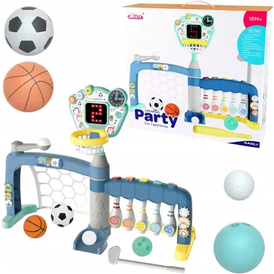 Produktbild von Mehrzweck-Tor 5in1 Fußball Bowling Golf Basketball Baseball