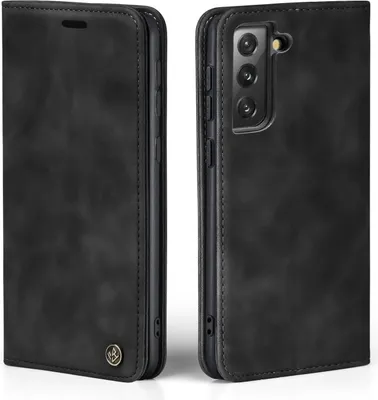 Produktbild von Handy Hülle für Samsung Galaxy S22 Klapphülle Bookcase Flip Cover Handy Tasche Etui Farbe: Schwarz