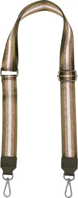 Produktbild von styleBREAKER Taschen Schulterriemen verstellbar mit Metallic Streifen Muster, Wechsel Taschengurt, Handyband, Handykette
