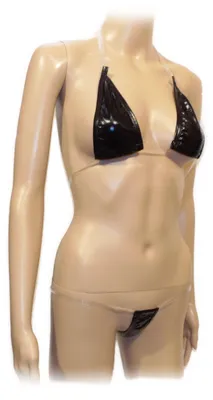 Produktbild von y patent leather three-dots bikini suit