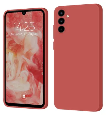 Produktbild von Hülle für Samsung Galaxy A35 5G Case Cover Bumper Smartphone Softgrip Schutzhülle Farbe: Rot