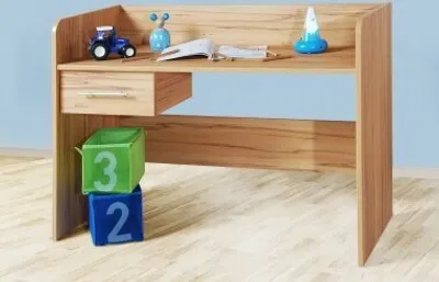 Produktbild von höhenverstellbarer Kinderschreibtisch Jugendschreibtisch kernbuche