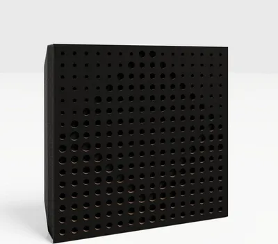 Obrázok produktu pre 8-balenie – Malá akustická doska WILDS-Mini |Dekoratívny zvukovo izolačný stenový panel|Redukcia hluku|25x25cm | Čierna