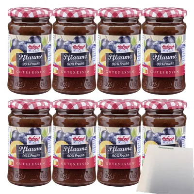 Produktbild von Hofgut Pflaumenmus Fruchtaufstrich VPE (8x250g Glas) + usy Block