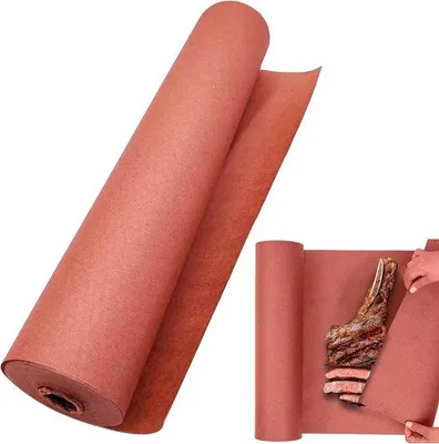 Zdjęcie produktu dla Rolka papieru do grillowania 30 cm × 30 m – czerwona rolka papieru w tubie – do pieczenia ryb i mięsa na grillu – idealne grillowanie