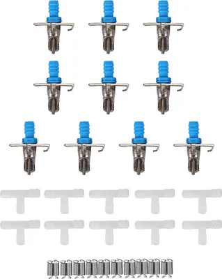 Imagen del producto de 10 unidades de boquillas dispensadoras de agua para conejos, herramienta para suministro de agua, con dos ganchos