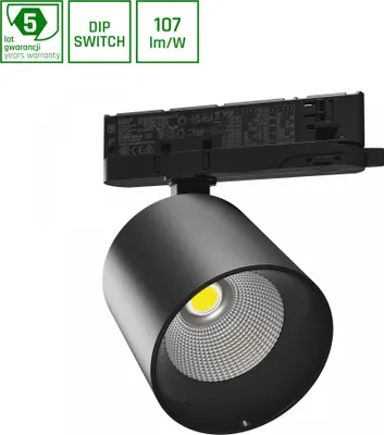 Produktbild von ARTEMIDA MAXI LED Stromschienenstrahler 3-Phasen 12-42W 36/60° Warmweiß Schwarz
