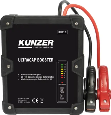 Produktbild von Kunzer Wartungsfreie Starthilfe 12 V mit Ultrakondensatortechnik CSC12
