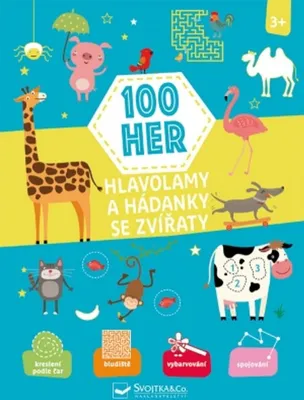 Obrázek produktu pro 100 her, Hlavolamy a hádanky se zvířaty 3+