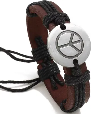 Produktbild von Armband Peace - Braun / Schwarz für Herren KP34317