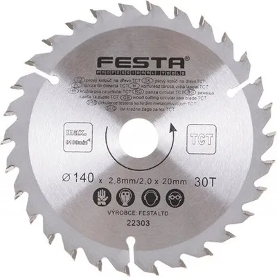 Produktbild von Kreissägeblatt für Holz TCT 140mm/2. 8/20/30