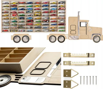 Obrázek produktu pro Grosses Federregal 80 Sitze Holz-Lkw American Truck Usa