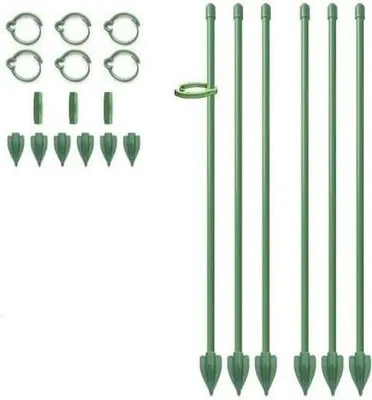 Image de 6 supports de plantes avec clips, pour plantes d'intérieur