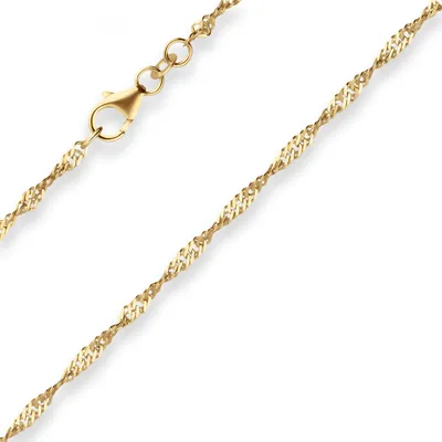 Produktbild von 2,2mm Singapurkette Collier Halskette aus 585 Gold Gelbgold 50cm