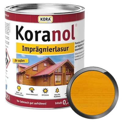 Produktbild von KORA Koranol Imprägnierlasur 0.75 Liter Kiefer