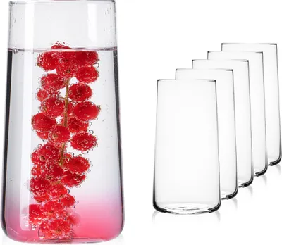 Produktbild von IMPERIAL Trinkgläser aus Glas 490ml (max.550ml) Set 6 Teilig Wassergläser Saftgläser Longdrinkgläser Cocktailgläser groß
