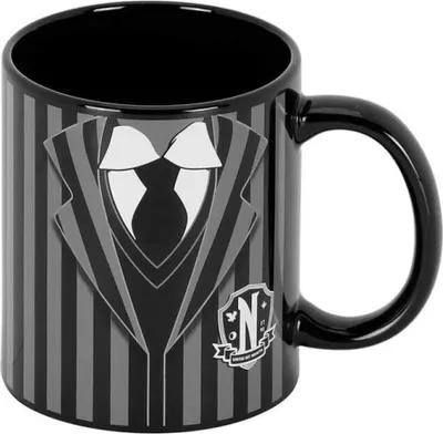 Produktbild von Karactermania Mittwochsuniform Tasse Schwarz Schwarz One Size