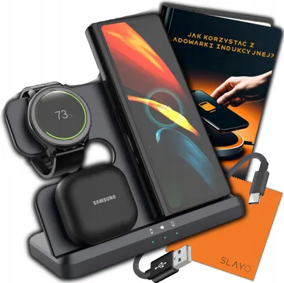 Zdjęcie produktu dla Ładowarka Bezprzewodowa Indukcyjna Szybka do Samsung 3w1 Samsung Watch/Buds