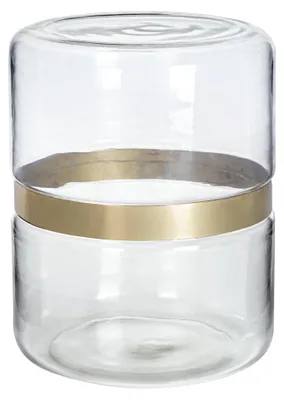 Produktbild von Beistelltisch Namit 36 x 36 x 45 cm Glas und Stahl Wohnzimmer