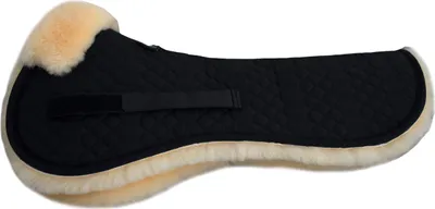 Produktbild von Engel Reitsport Lammfell Sattelkissen (Sakis1) Schwarz Med./Natur M (16 - 17,5 Inch) 56cm