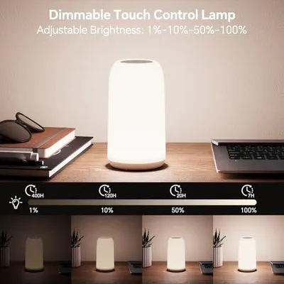 Zdjęcie produktu dla Lampka nocna dotykowa z regulacją jasności