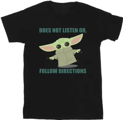 Obrázok produktu pre Star Wars - Pánske tričko "The Mandalorian Does Not Listen" BI47373 (3XL) (Black)