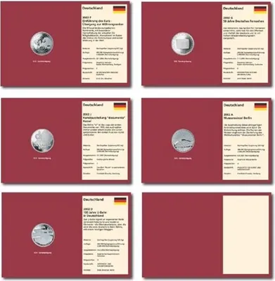 Produktbild von Prophila Collection 6X 10-Euro-Tabletts 2002