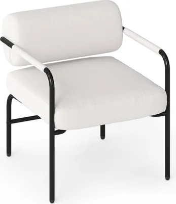 Produktbild von COSTWAY Sessel Loungesessel Wohnzimmer, Gepolsterter Akzentstuhl mit Armlehnen & Metallrahmen, Einzelsessel Modern, Relaxsessel, Beige