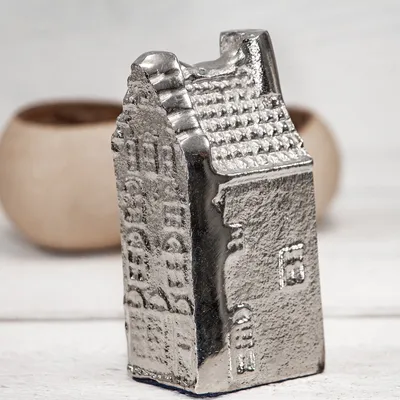 Produktbild von Dekohaus, Aluminium, silber, klein, handgefertigt