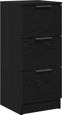 Obrázok produktu pre vidaXL Príborník čierny dubový vzhľad 30 x 30 x 70 cm materiál na báze dreva