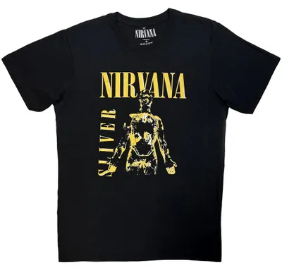 Image de Nirvana - T-shirt « Sliver » pour homme/femme, unie RO15712 (L) (noir)
