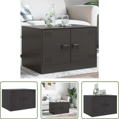 Produktbild von The Living Store Couchtisch Schwarz 67x50x44 cm Stahl