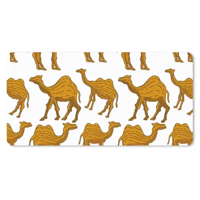 Produktbild von MuchoWow® Mauspad Mousepad Kamel - Holz - Muster 60x30 cm - Mousepads - Maus Mat - Pad - Mausunterlage - Nachhaltig