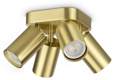 Produktbild von Ideal Lux Deckenleuchte 4x GU10 Messing IP20 DYNAMITE 371306