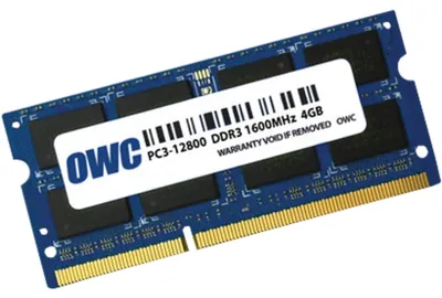 Obrázek produktu pro OWC OWC1600DDR3S4GB, 4 GB, 1 x 4 GB, DDR3, 1600 MHz, 204-pin SO-DIMM