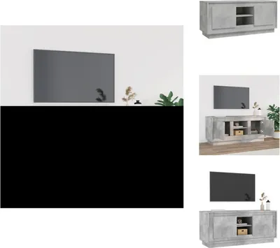 Immagine prodotto di vidaXL mobile TV grigio cemento 102x35x45 cm materiale a base di legno - Mobili TV