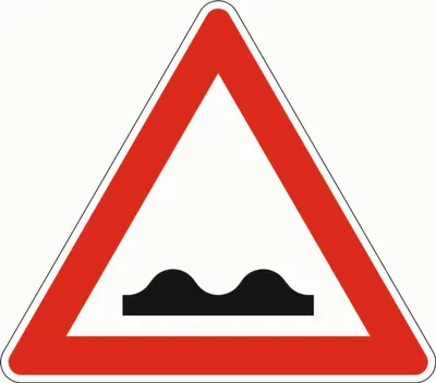 Produktbild von Verkehrszeichen 112 Dreieck 900 mm, Unebene Fahrbahn, RAL-Gütezeichen Folie RA1