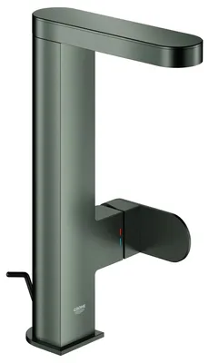 Productafbeelding van Grohe wastafelmengkraan Plus, L-maat, monomandkraan, uittrekbare uitloop, geborsteld antraciet, 1 stuk.