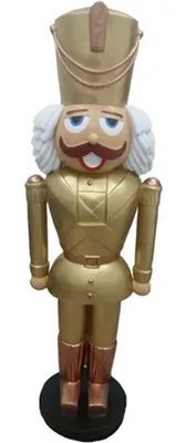 Produktbild von Nussknacker 180cm Soldat Statue Weihnachten Skulpturen Statuen Dekoration Deko