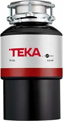 Produktbild von Teka TR 550, Entsorger von Spülbeckenabfällen, Kontinuierliche Zuführung, 0,55 hp, 1725 RPM, 980 ml, Schwarz, Edelstahl