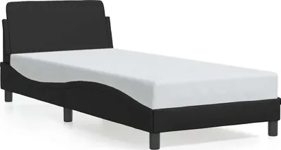 Produktbild von vidaXL Bettgestell "Dover" Schwarz 90x200 cm Kunstleder