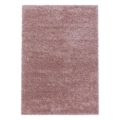 Produktbild von Villa Möbel Sydeno Wohnzimmer-Teppich, Hochflor-Teppich, Flauschig, Einfarbig, Farbe:Rosa, Grösse:300x400 cm