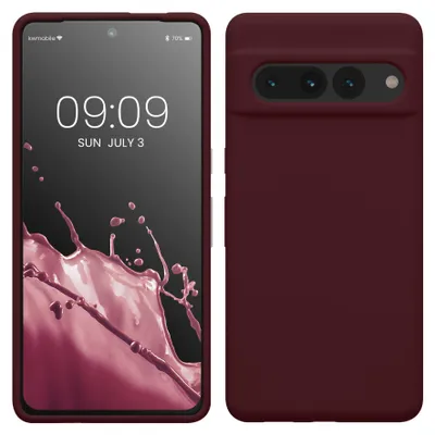 Produktbild von kwmobile Handyhülle für Google Pixel 7 Pro Hülle, für Pixel 7 Pro Case - Hülle Silikon - kabelloses Laden - Bordeaux Violett