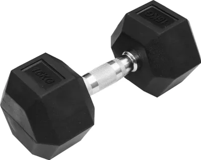 Produktbild von TRENDY SPORT Hex Dumbbell Hantel sechseckig schwarz 15 kg