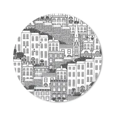 Produktbild von MuchoWow® Mauspad Mousepad Dublin - Skyline - Muster 40x40 cm - Mousepads - Maus Mat - Pad - Mausunterlage - Schreibtisch Accessoires