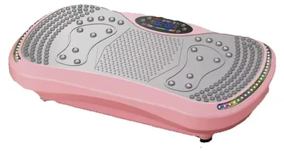 Productafbeelding van Trillingsplaat - Trillingsapparaat - 220 V - Bluetooth-luidspreker - 9 trainingsmodi - 200 intensiteitsniveaus - Maximale belasting: 200 kg - Afstandsbediening